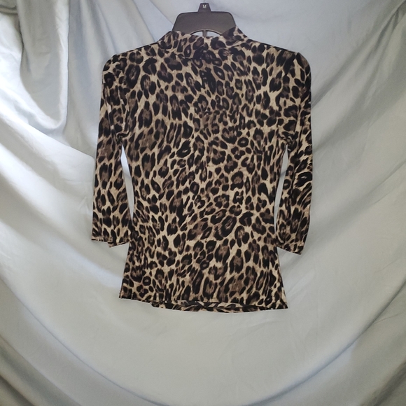 Alfani V-neck Top Animal Print size XS - Picture 5 of 7